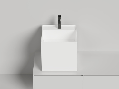 Раковина из искусственного камня S-Stone Salini ARMONIA 130523TMF 50х50 накладная цвет мультиколор - фото 2